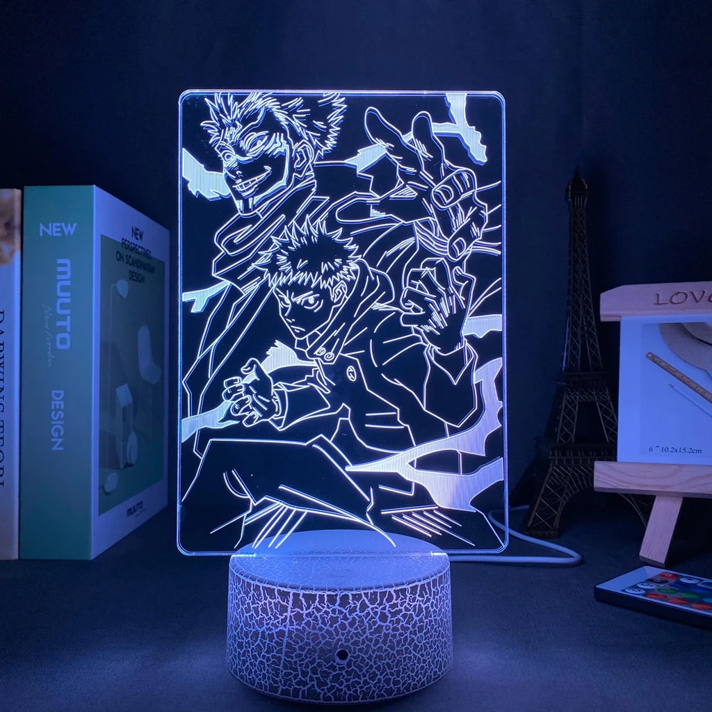 Led Panel Lights Anime Jujutsu Kaisen Ryomen Sukuna Led Night Light Lamp for Bedroom Decor Birthday Gift Yuji Itadori Light 
Led Panel Lights Anime Jujutsu Kaisen Ryomen Sukuna Led Night Light Lamp for Bedroom Decor Birthday Gift Yuji Itadori Light