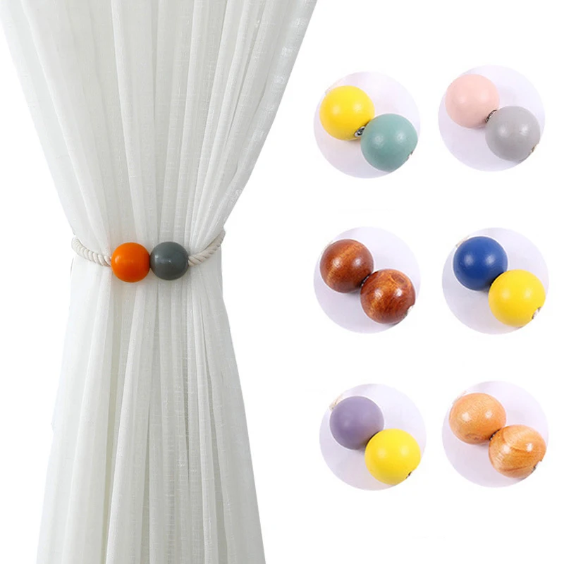 Wood Beads Magnetic Curtain Clip Curtain Holders Tieback Buckle Clips Hanging Ball Buckle Tie HomeDecor Curtain Accessories
Wood Beads Magnetic Curtain Clip Curtain Holders Tieback Buckle Clips Hanging Ball Buckle Tie HomeDecor Curtain Accessories