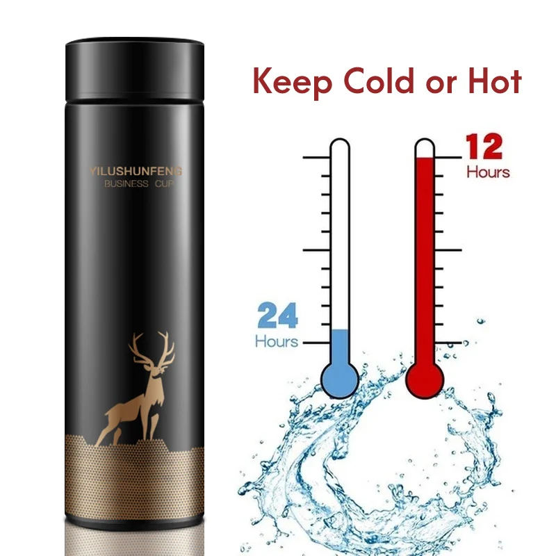 500ML Smart Water Bottle Stainless Steel Insulation Bottle Vacuum Bottle Coffee Cup Temperature Display Drinking Utensils
500ML Smart Water Bottle Stainless Steel Insulation Bottle Vacuum Bottle Coffee Cup Temperature Display Drinking Utensils