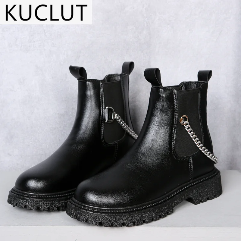 2021 Autumn Women's Boots Fashion Metal Chain Set Feet Casual Ankle Boots Outdoor Comfortable Platform Round Head Ladies Shoes
2021 Autumn Women's Boots Fashion Metal Chain Set Feet Casual Ankle Boots Outdoor Comfortable Platform Round Head Ladies Shoes