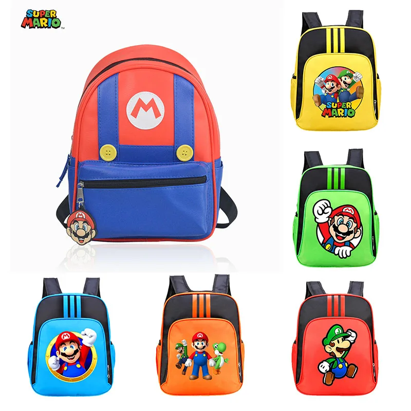 

Super Mary animation Games Surrounding Cartoon Mario Series Shoulder Bag Pupil's Backpack Unisex children's birthday Toy gift