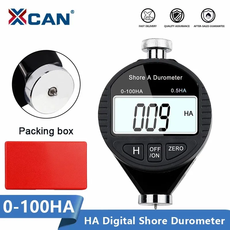 XCAN Hardness Tester HA 0-100HA Digital Durometer Electric LCD Display Sclerometer Measuring Tool
XCAN Hardness Tester HA 0-100HA Digital Durometer Electric LCD Display Sclerometer Measuring Tool