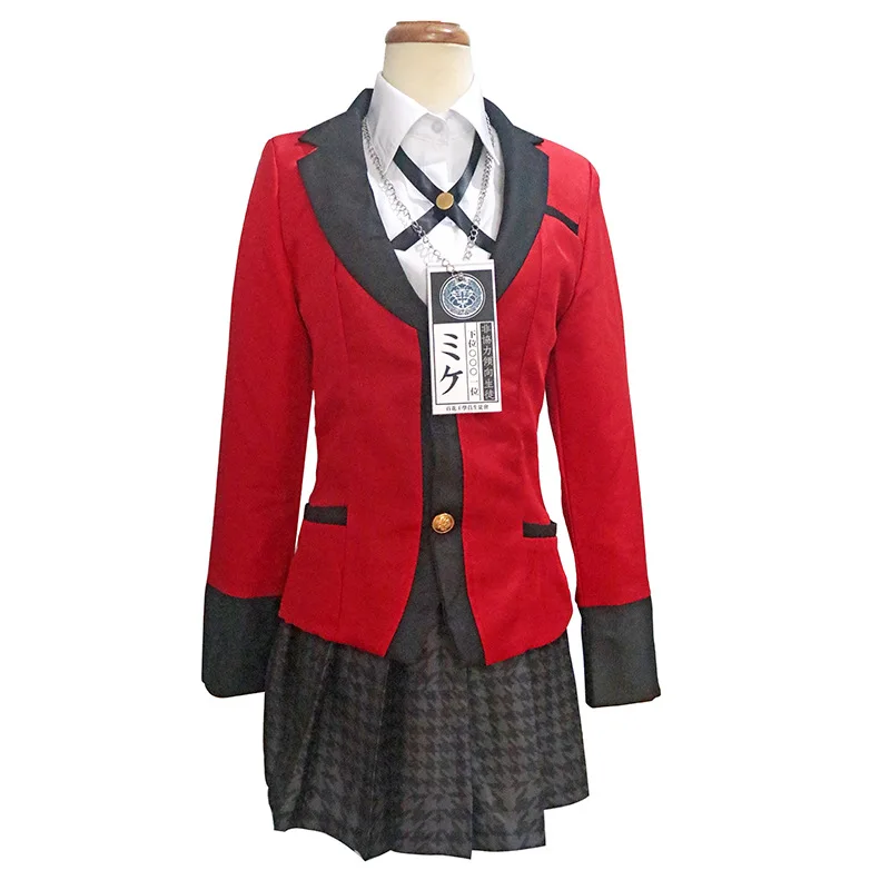 Hot Cool Cosplay Costumes Anime Kakegurui Yumeko Jabami Japanese School Girls Uniform Full Set
Hot Cool Cosplay Costumes Anime Kakegurui Yumeko Jabami Japanese School Girls Uniform Full Set