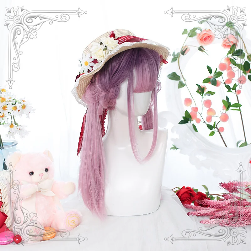 Female Long Straight Purple Gradual Change Bangs Wig Women Wigs Lolita Cosplay Party
Female Long Straight Purple Gradual Change Bangs Wig Women Wigs Lolita Cosplay Party