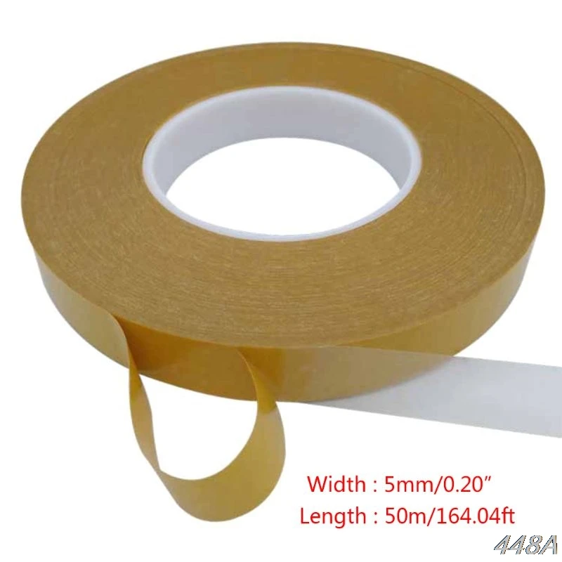 1Roll 50m High Temperature Resistance PET Double Sided Tape Clear Adhesive Tape New 2020
1Roll 50m High Temperature Resistance PET Double Sided Tape Clear Adhesive Tape New 2020
