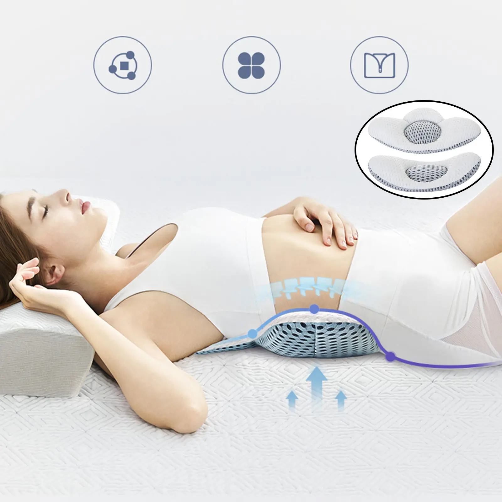 Поясничная Подушка, 3D подушка для поддержки нижней части спины, поясничные подушки для сна, офиса, путешествия, дома 
Поясничная Подушка, 3D подушка для поддержки нижней части спины, поясничные подушки для сна, офиса, путешествия, дома