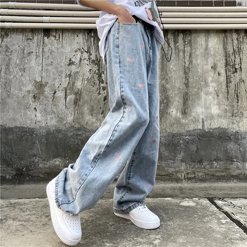 Women's Jeans 2021 New Vintage Embroidery Streetwear High Waist Wide Leg Pants Y2k Baggy Washed Harajuku Straight Denim Trouser
Women's Jeans 2021 New Vintage Embroidery Streetwear High Waist Wide Leg Pants Y2k Baggy Washed Harajuku Straight Denim Trouser