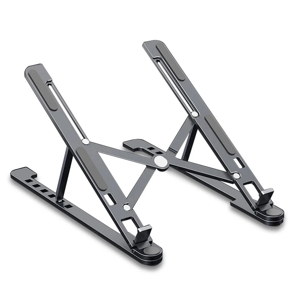 Aluminum Alloy Laptop Cooling Rack Foldable Laptop Rack Portable Adjustable Laptop Stand - Size L(Dark Grey)
Aluminum Alloy Laptop Cooling Rack Foldable Laptop Rack Portable Adjustable Laptop Stand - Size L(Dark Grey)