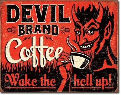 New Devil Brand Brown Nostalgic Aged Weathered Appearance Advertising 20X30Tin Sign
New Devil Brand Brown Nostalgic Aged Weathered Appearance Advertising 20X30Tin Sign