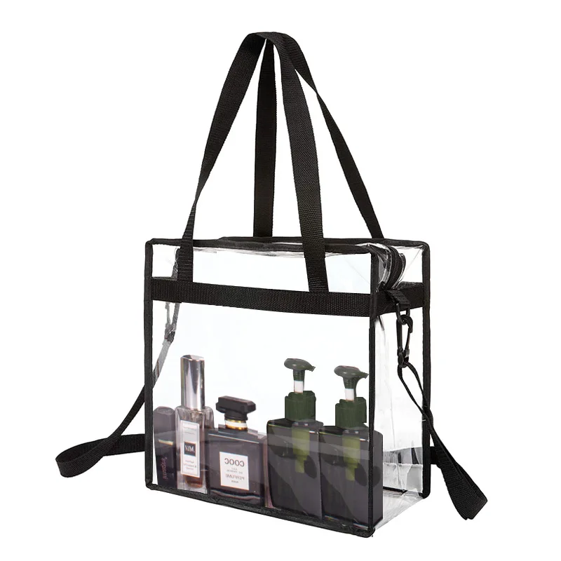 Trend fashion PVC bag transparent women's shoulder bag gym transparent bag travel waterproof beach bag designer bag
Trend fashion PVC bag transparent women's shoulder bag gym transparent bag travel waterproof beach bag designer bag