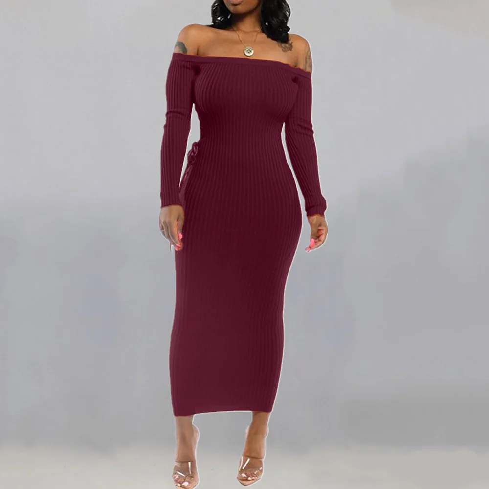 Western Style Women's Dress Spring Summer Fashion Sexy Mermaid Bandage Hollow Out Solid Color Knitting One Word Collar
Western Style Women's Dress Spring Summer Fashion Sexy Mermaid Bandage Hollow Out Solid Color Knitting One Word Collar