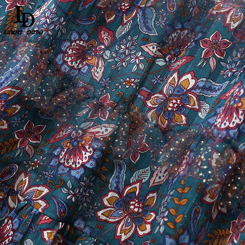 LD LINDA DELLA New 2021 Fashion Designer Summer Dress Women Stand collar Long sleeve Beading Floral print Vintage Midi Dress
LD LINDA DELLA New 2021 Fashion Designer Summer Dress Women Stand collar Long sleeve Beading Floral print Vintage Midi Dress