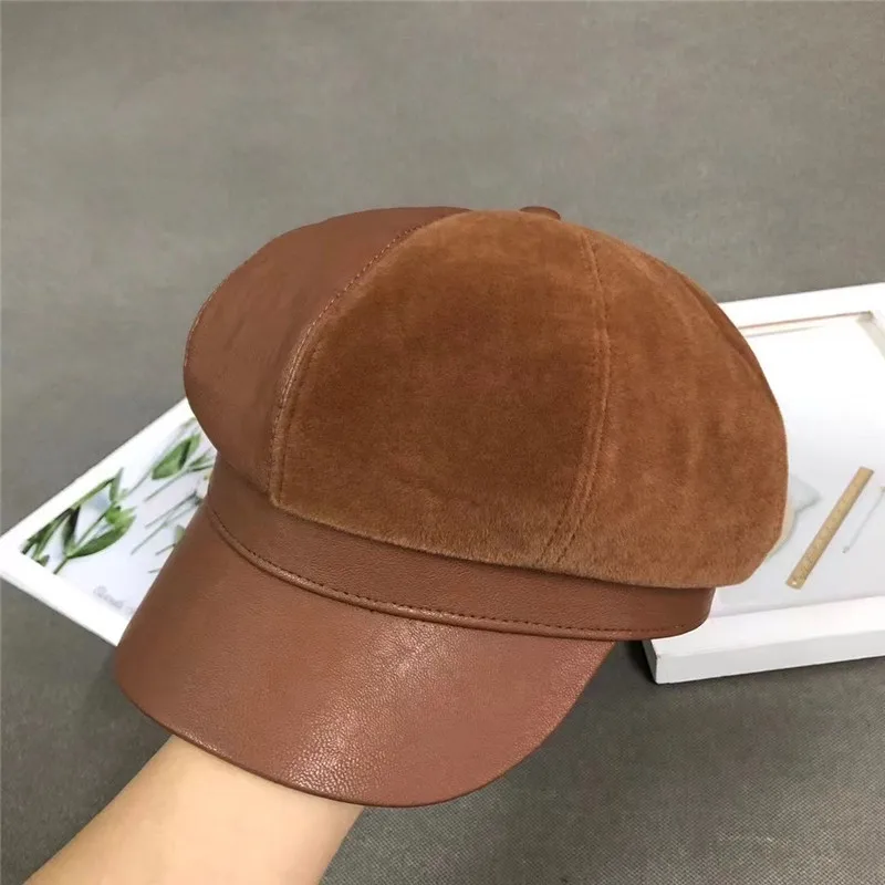 202108-2509204 new winter Plush fabric patchwork faux leather fashion leisure street lady Octagonal hat men women visors cap
202108-2509204 new winter Plush fabric patchwork faux leather fashion leisure street lady Octagonal hat men women visors cap