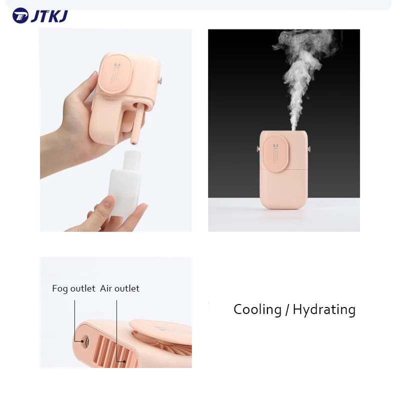 JTKJ Portable Air Humidifier Hanging Neck Fan Air Cooler Air Purifier Moisturizing And Cooling Desktop Handheld Mini Ventilador 
JTKJ Portable Air Humidifier Hanging Neck Fan Air Cooler Air Purifier Moisturizing And Cooling Desktop Handheld Mini Ventilador