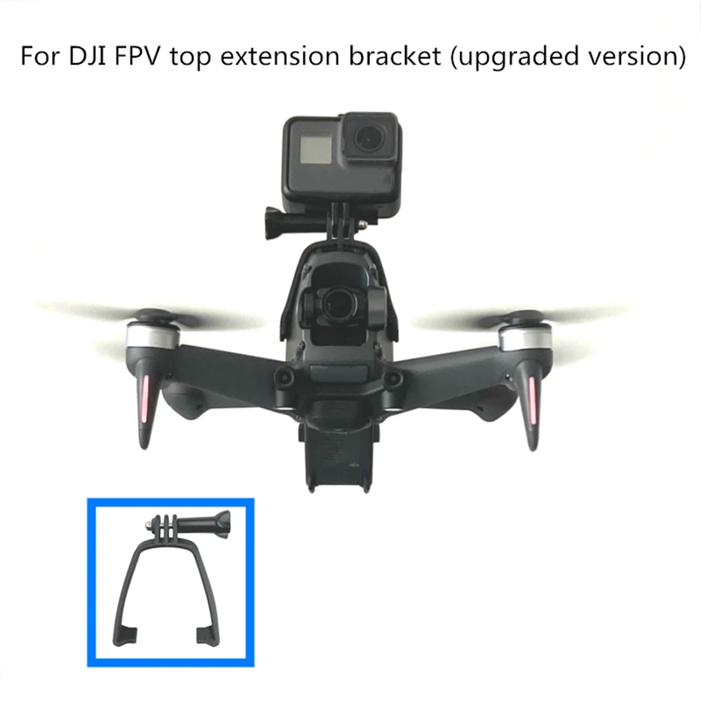 For DJI FPV Camera Top Expansion Bracket Gopro Hero Sports Action Camera Adapter Mount Clamp Holder For Drone Accessory
For DJI FPV Camera Top Expansion Bracket Gopro Hero Sports Action Camera Adapter Mount Clamp Holder For Drone Accessory