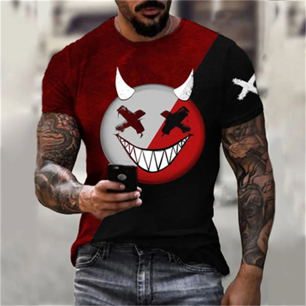 2021 New Summer Cool Little Devil 3d Printing T-Shirt Fashion Casual Men'S Spades Skull O-Neck Hip Hop Short Sleeve Tops 130-6xl
2021 New Summer Cool Little Devil 3d Printing T-Shirt Fashion Casual Men'S Spades Skull O-Neck Hip Hop Short Sleeve Tops 130-6xl