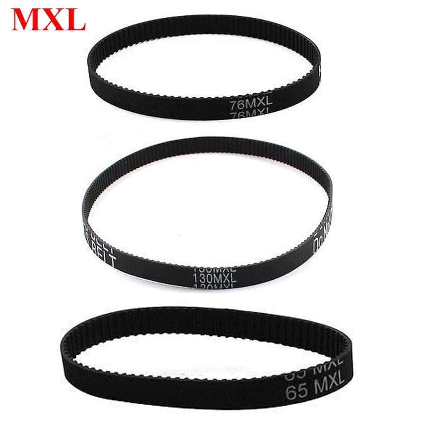 

58.4MXL 69.6MXL 6mm 10mm Width 73 87 Tooth 148.34mm 176.78mm Length 2.032mm Pitch Motor Groove Cogged Synchronous Timing Belt