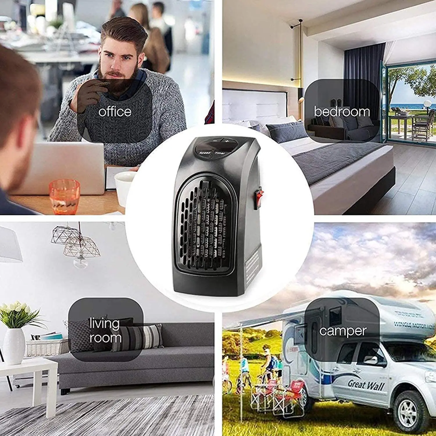 Portable Electric Wall Heater Adjustable Thermostat Desktop Household Wall Handy Heating Stove Radiator Warmer for Winter US EU
Portable Electric Wall Heater Adjustable Thermostat Desktop Household Wall Handy Heating Stove Radiator Warmer for Winter US EU