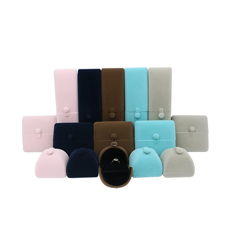 Special Shape Design Ring Pendant Bracelet Necklace Storage Box Velvet Jewelry Packaging | Украшения и аксессуары