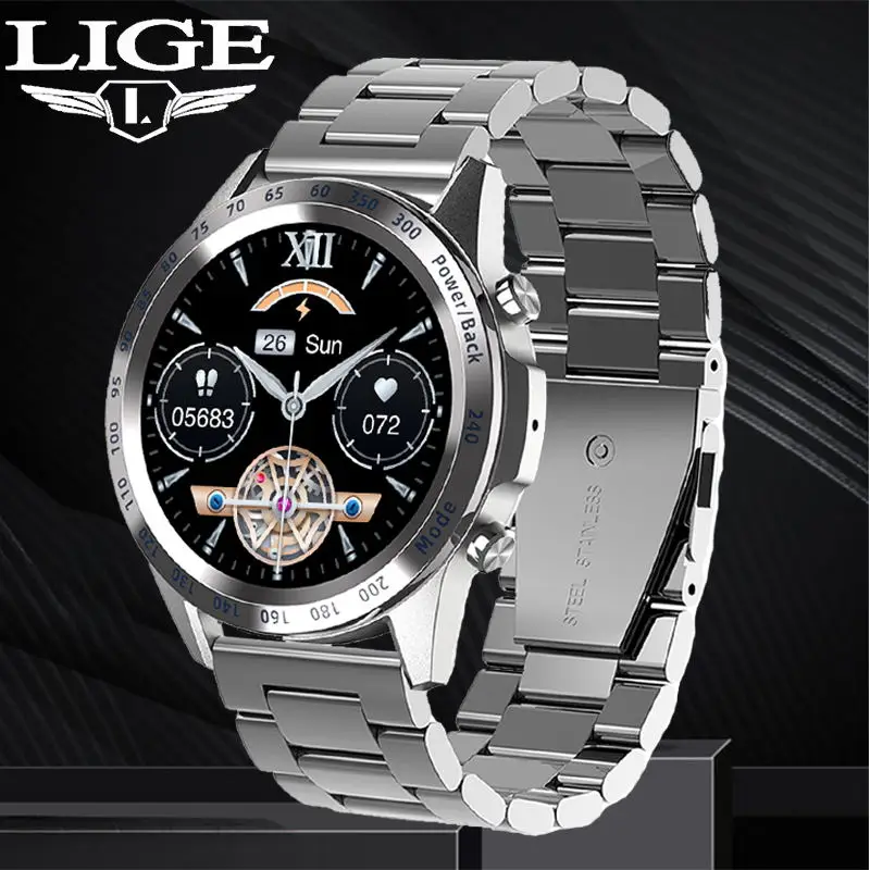 2021 LIGE New Smartwatch Men Heart Rate Blood Pressure Monitoring Watch Sport Fitness Tracker Make Call Smart Watch For Xiaomi
2021 LIGE New Smartwatch Men Heart Rate Blood Pressure Monitoring Watch Sport Fitness Tracker Make Call Smart Watch For Xiaomi