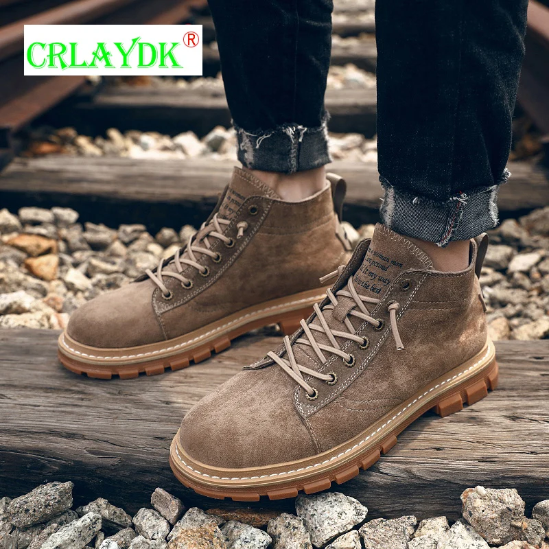 CRLAYDK Oxford Men's Classic Style Warm Boots High Top Flat Anti-skid Outsole Ankle Shoes Tooling Desert Chaussure Homme Cuir
CRLAYDK Oxford Men's Classic Style Warm Boots High Top Flat Anti-skid Outsole Ankle Shoes Tooling Desert Chaussure Homme Cuir