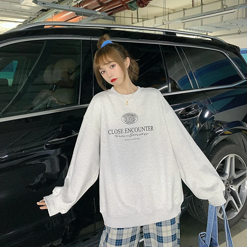 XZ2331 Plus velvet thick hedging print mid-length long-sleeved Sweatshirts women
XZ2331 Plus velvet thick hedging print mid-length long-sleeved Sweatshirts women