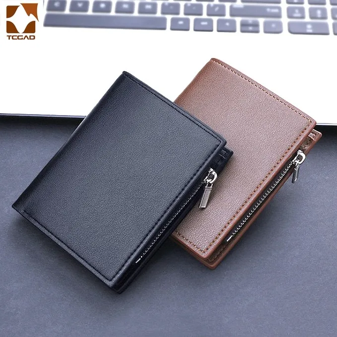 Men's Wallet Leather Three Fold Short Purse For Men Mini Wallet Portafoglio Uomo Zipper Coin Purse Man Money Soft Card New 2021 
Men's Wallet Leather Three Fold Short Purse For Men Mini Wallet Portafoglio Uomo Zipper Coin Purse Man Money Soft Card New 2021