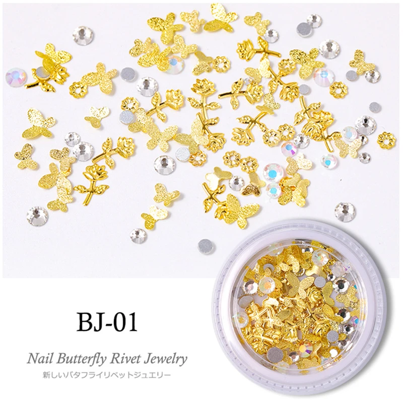 1 Box 3D Nail Art Rhinestones Mixed Rivet Butterfly Pearl Stud Bead Shell Tips UV Gel Nails Art Decorations Accessories Tool
1 Box 3D Nail Art Rhinestones Mixed Rivet Butterfly Pearl Stud Bead Shell Tips UV Gel Nails Art Decorations Accessories Tool