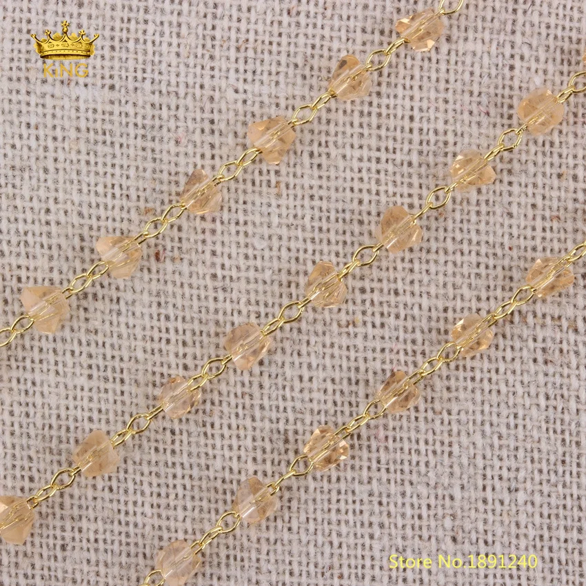5meters Summer Crystal Glass Chains,Tiny Triangle Chips Rosary Chain Gold Wire Wrapped Beaded Chains Finding Supplies 3mm HX225
5meters Summer Crystal Glass Chains,Tiny Triangle Chips Rosary Chain Gold Wire Wrapped Beaded Chains Finding Supplies 3mm HX225