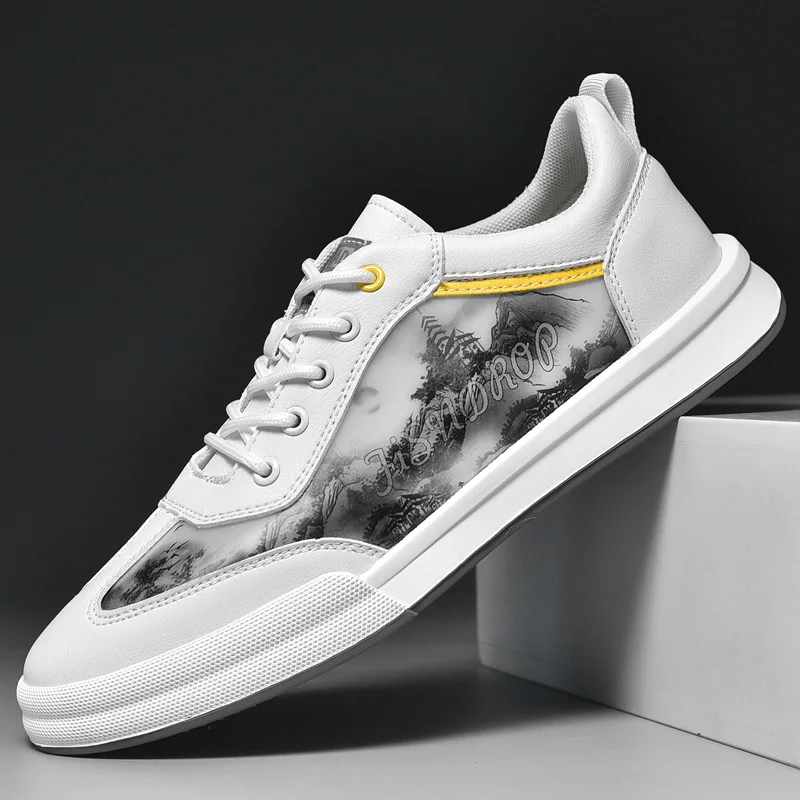 Men's Skateboard Shoes Fashion Chinese Style landscape painting Sneakers Outdoor Breathable Casual Shoes All-match Men Shoes
Men's Skateboard Shoes Fashion Chinese Style landscape painting Sneakers Outdoor Breathable Casual Shoes All-match Men Shoes