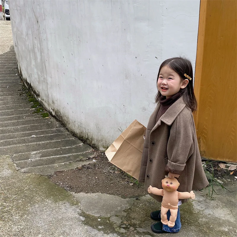 Girls Woolen Coat Jacket Cotton Outwear 2022 Khaki Warm Thicken Plus Velvet Winter Teenager Furs School Children's Clothes
Girls Woolen Coat Jacket Cotton Outwear 2022 Khaki Warm Thicken Plus Velvet Winter Teenager Furs School Children's Clothes