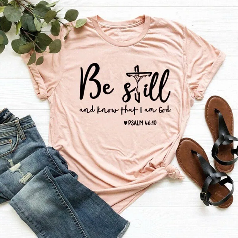Be Still And Know That I Am God футболка унисекс женская Религиозная Христианская