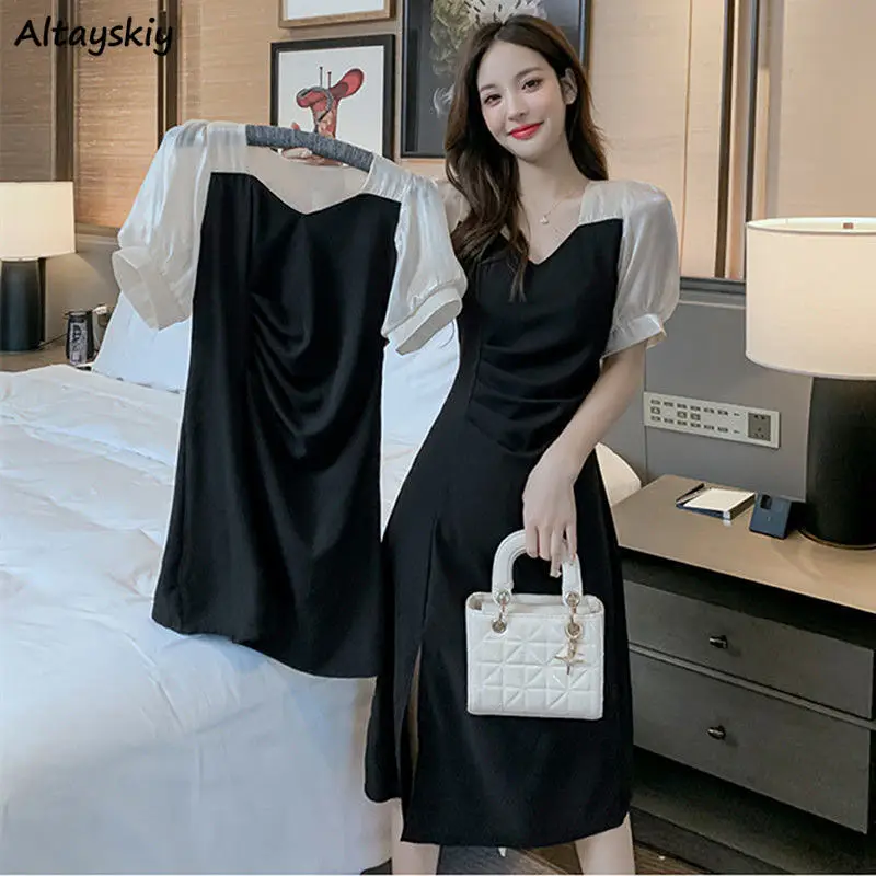 Женские платья в стиле пэчворк, элегантная французская ретро-мода, повседневная Уличная одежда с пышными рукавами и V-образным вырезом, летн...
Женские платья в стиле пэчворк, элегантная французская ретро-мода, повседневная Уличная одежда с пышными рукавами и V-образным вырезом, летн...