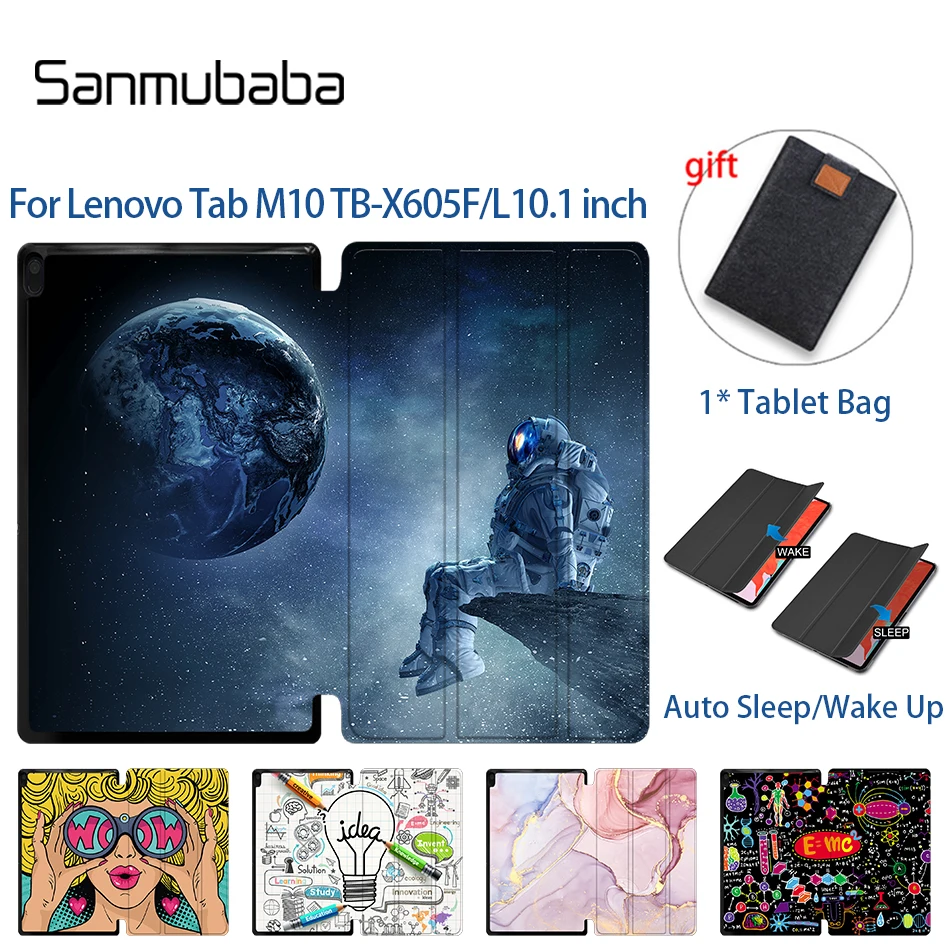Sanmubaba Tablet Case For Lenovo Tab M10 10.1 inch TB-X605F/L PU Leather Folio Flip Stand Smart Funda Coque Auto Sleep Wake Up
Sanmubaba Tablet Case For Lenovo Tab M10 10.1 inch TB-X605F/L PU Leather Folio Flip Stand Smart Funda Coque Auto Sleep Wake Up