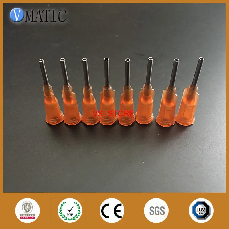 Free Shipping 15G Precision S.S. Dispense Needle Tip With Pp Safetylcok Hub 0.5'' Tubing Length/ Glue Dispensing 1/2 Inch|tip table|tips