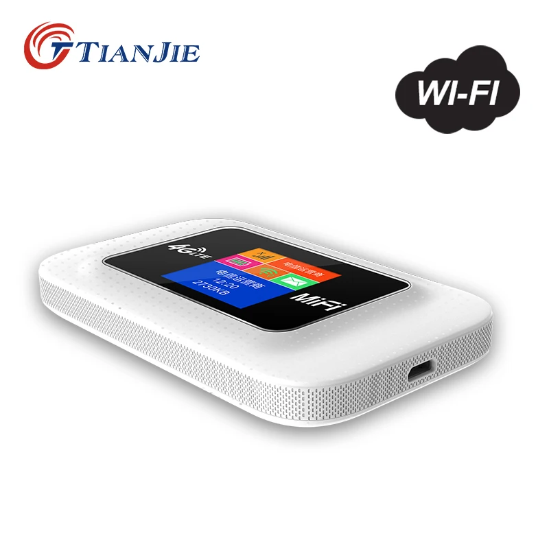 

TIANJIE разблокированный роутер 4G Sim-карта LTE Модем WCDMA UMTS GSM WiFi 150 Мбит/с высокоскоростная точка доступа Карманный Wi-Fi широкополосная сеть Mifi