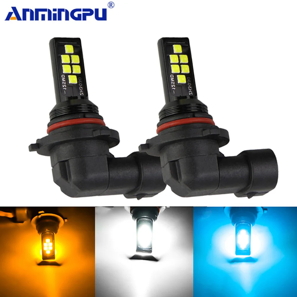 Anmingpu 2x Автомобильная противотуманная фара H9 H8 Led H11 H3 H1 H7 9005 HB3 9006 HB4 Canbus 2000LM
