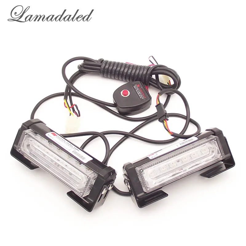 2 шт. Автомобильные светодиодные лампы 12 см|led police|strobe light barlights bar |