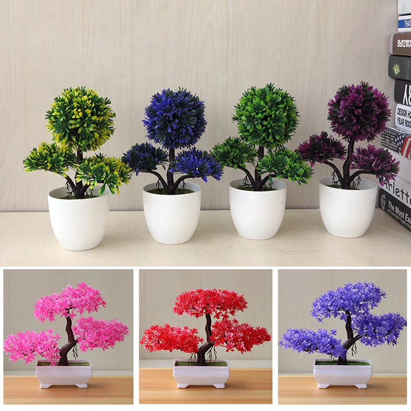 Fake Flowers Potted Ornaments For Home Decoration Hotel Garden Decor 1PC Artificial Plants Bonsai Small Tree Pot Plants
Fake Flowers Potted Ornaments For Home Decoration Hotel Garden Decor 1PC Artificial Plants Bonsai Small Tree Pot Plants