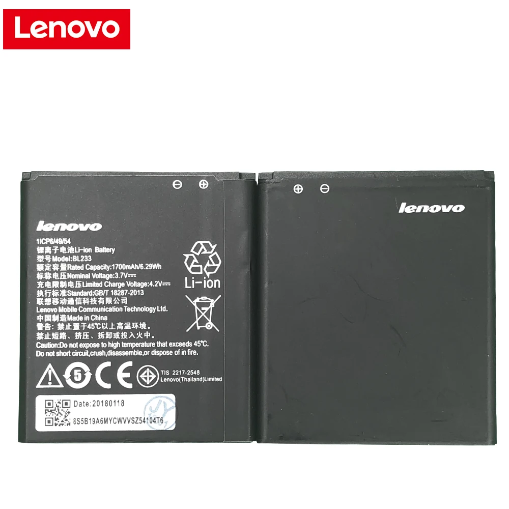 Original BL233 1700mAh For Lenovo 4.0" HA3800-D A3600-D A3800D A3600D A1000 Vibe A A1000m A2800-D A2800D Battery
Original BL233 1700mAh For Lenovo 4.0" HA3800-D A3600-D A3800D A3600D A1000 Vibe A A1000m A2800-D A2800D Battery
