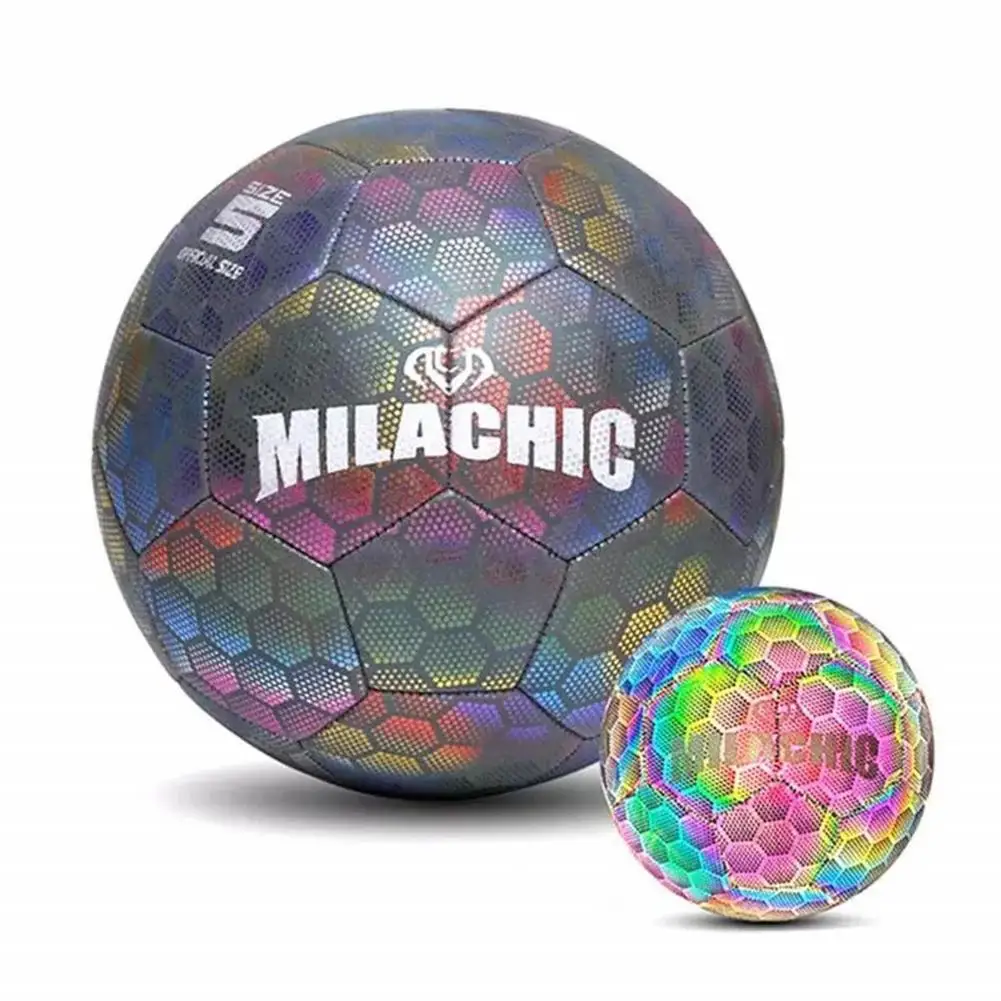 Reflective Soccer Ball Size 4/5 Glowing Football Adult Child Training Competition Luminous Football Kids Training Soccer Ball
Reflective Soccer Ball Size 4/5 Glowing Football Adult Child Training Competition Luminous Football Kids Training Soccer Ball