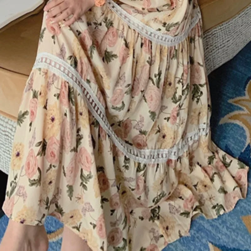 Women Sleeveless Summer Dress Floral Print Slash Neck Lace-up Spaghetti Strap Chiffon Dresses Ladies Long Dress Vestido De Mujer
Women Sleeveless Summer Dress Floral Print Slash Neck Lace-up Spaghetti Strap Chiffon Dresses Ladies Long Dress Vestido De Mujer
