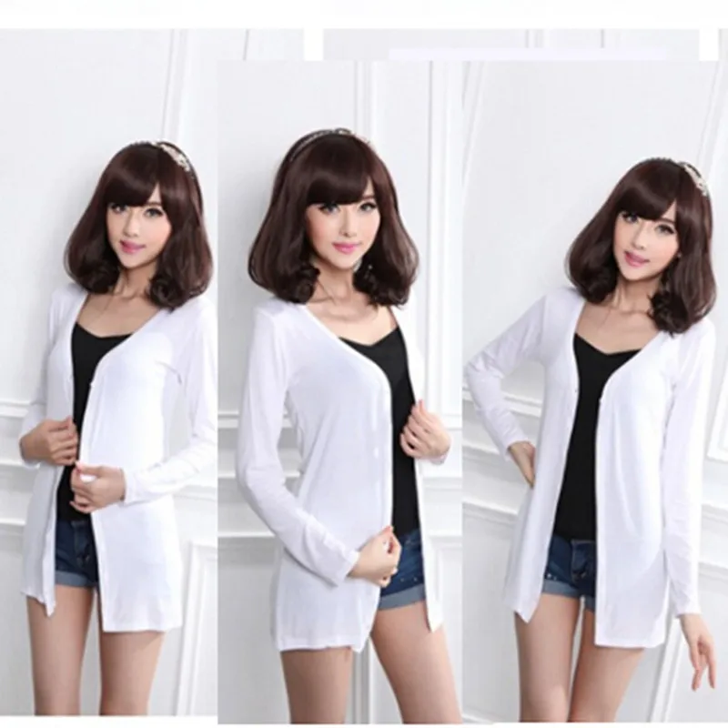 Women Cardigan Korean Long Sleeve Tops Casual Long Modal Cotton Sweater Cardigan Soft Autumn Elegant Simple Solid Outerwear Full
Women Cardigan Korean Long Sleeve Tops Casual Long Modal Cotton Sweater Cardigan Soft Autumn Elegant Simple Solid Outerwear Full