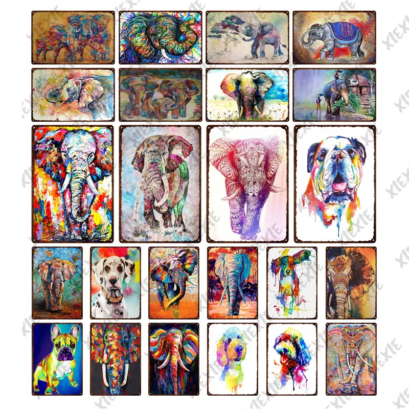 Colorful Elephant Dalmatians Metal Plate Tin Signs Nature Animals Plaque Wall Art Home Living Room Office Vintage Decor
Colorful Elephant Dalmatians Metal Plate Tin Signs Nature Animals Plaque Wall Art Home Living Room Office Vintage Decor