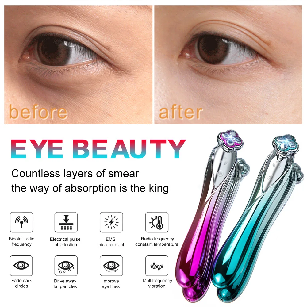 RF Radio Frequency Eye Massager Anti-Ageing Wrinkle Massager Portable Electric Device Dark Circle Facials Vibration Massage
RF Radio Frequency Eye Massager Anti-Ageing Wrinkle Massager Portable Electric Device Dark Circle Facials Vibration Massage