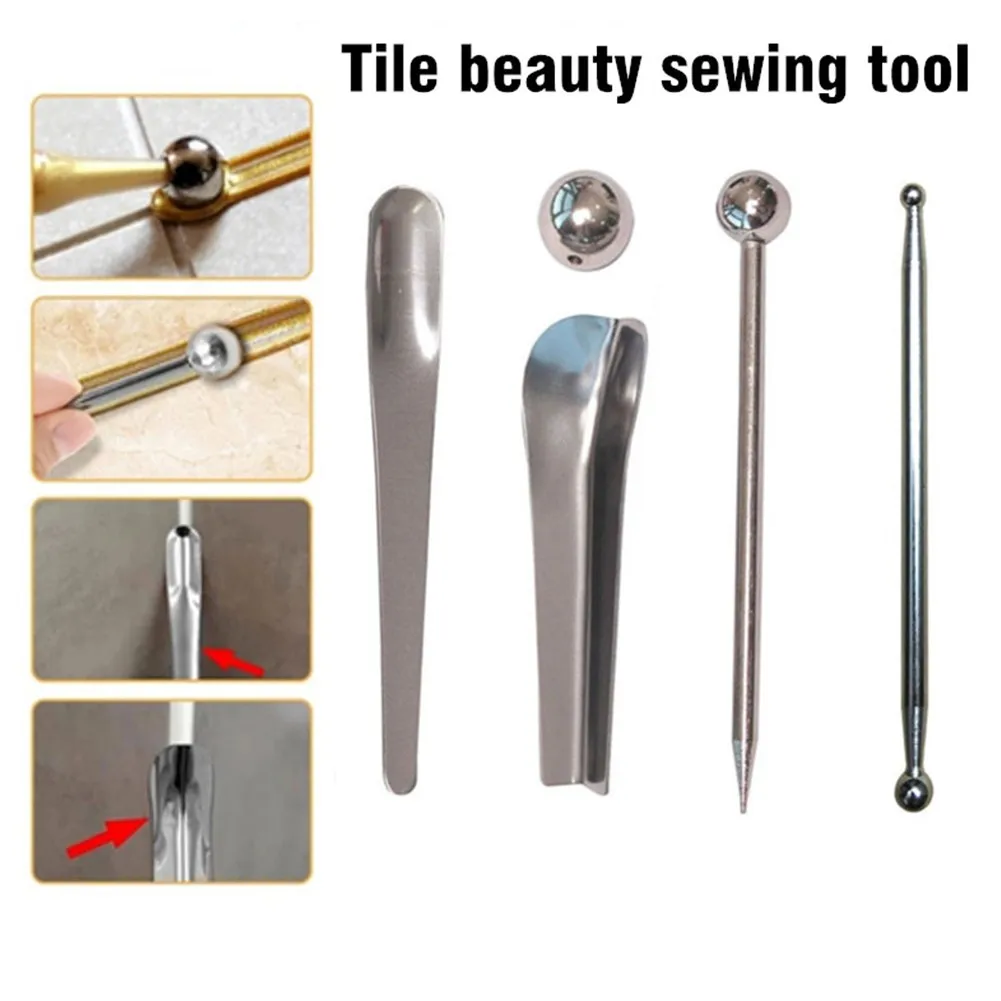 5pc Ceramic Tile Beauty Seam Tool Set Pressed Ball Stick Clear Seams Cone Corner Angle Scraper Wall Gap Floor Tile Grout Repair
5pc Ceramic Tile Beauty Seam Tool Set Pressed Ball Stick Clear Seams Cone Corner Angle Scraper Wall Gap Floor Tile Grout Repair