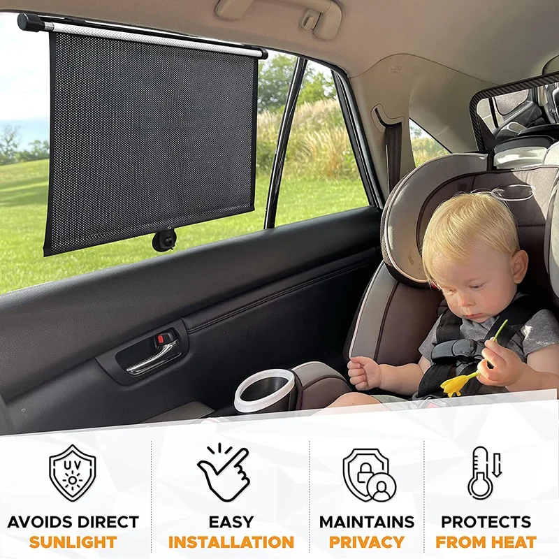 2Pcs 40X45CM Sun Protection Car Retractable Car Sun Shade Side Sunproof Car Cover Sunshade Window Cover Curtain
2Pcs 40X45CM Sun Protection Car Retractable Car Sun Shade Side Sunproof Car Cover Sunshade Window Cover Curtain