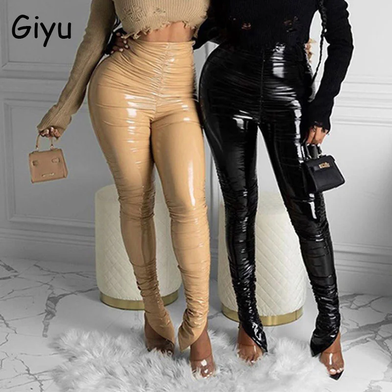Giyu PU Leather Pants Women Night Club Party Sexy Trousers 2021 Autumn Winter High Waist Skinny Bodycon Joggers Femme Pantalon
Giyu PU Leather Pants Women Night Club Party Sexy Trousers 2021 Autumn Winter High Waist Skinny Bodycon Joggers Femme Pantalon