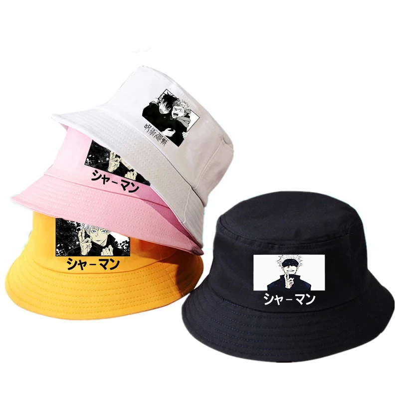 Anime Fu Heihui Gojo Jujutsu Kaisen Yuji Itadori Print Bucket Hat Women Fashion Fishing Bob Hats for Men Harajuku Sunscreen Cap
Anime Fu Heihui Gojo Jujutsu Kaisen Yuji Itadori Print Bucket Hat Women Fashion Fishing Bob Hats for Men Harajuku Sunscreen Cap