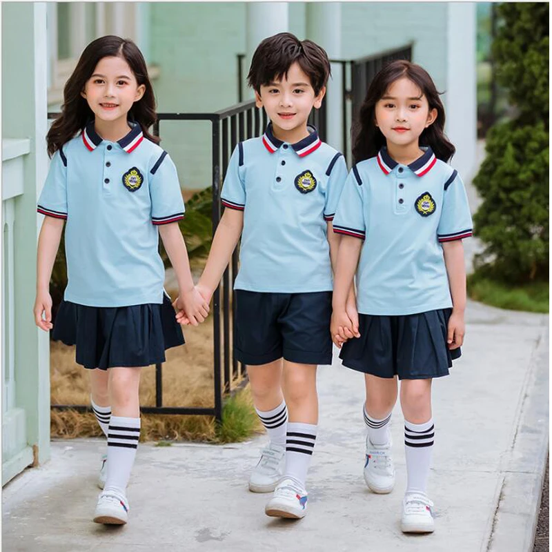 Kid Korean Japanese School Uniform for Girls Boys Blue Shirt Top Navy Skirts Pleated Shorts Clothes Tie Set Student Outfit Suit
Kid Korean Japanese School Uniform for Girls Boys Blue Shirt Top Navy Skirts Pleated Shorts Clothes Tie Set Student Outfit Suit